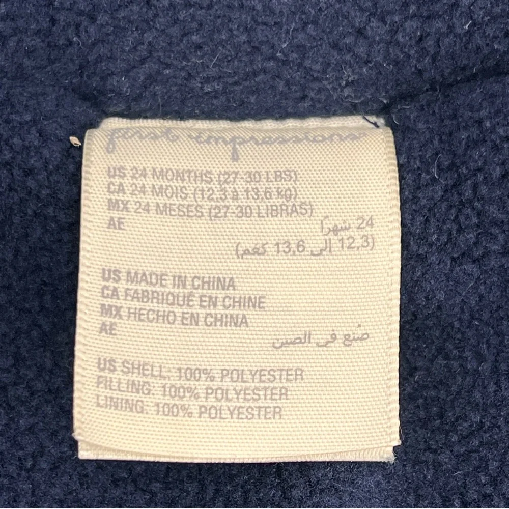 First Impressions Boys Artichoke Outerwear SIZE‎ 24 MONTHS